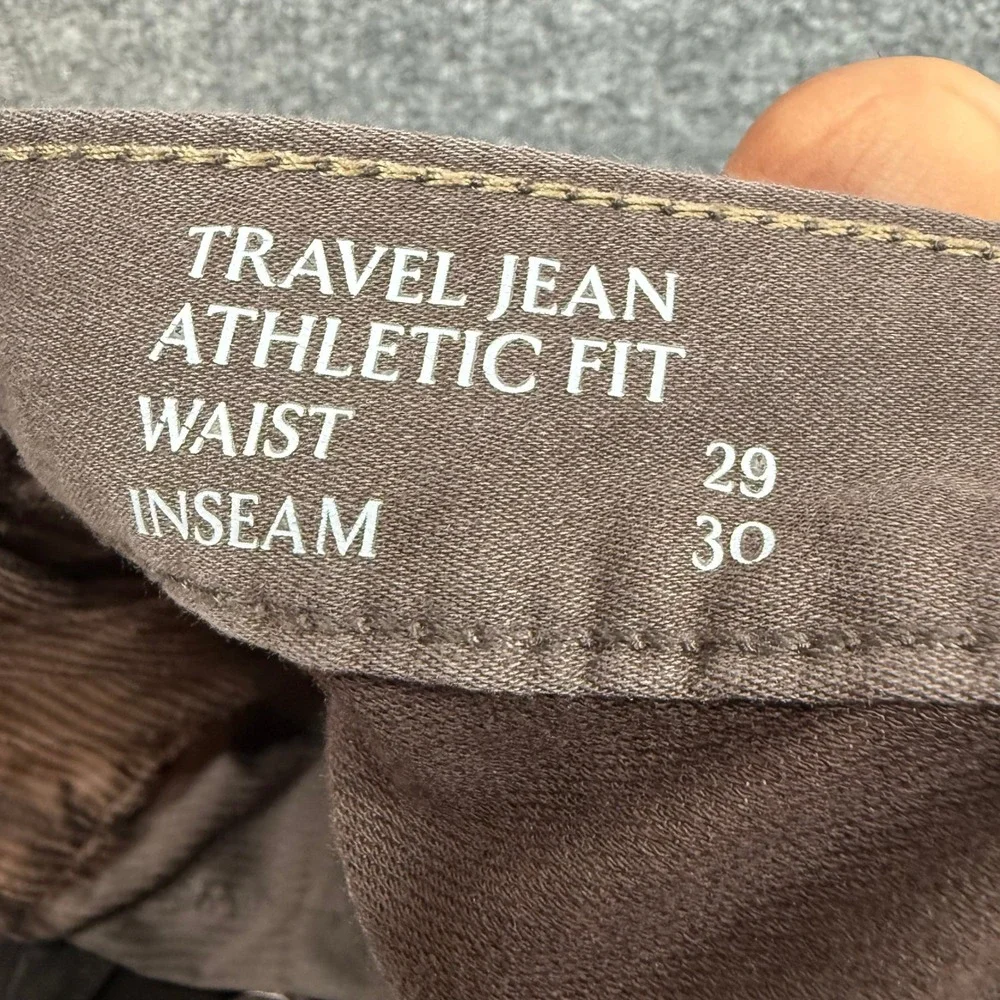 Banana Republic Travel Jean‎ Mens 29x30 Brown Athletic Fit Stretch Pants Casual
